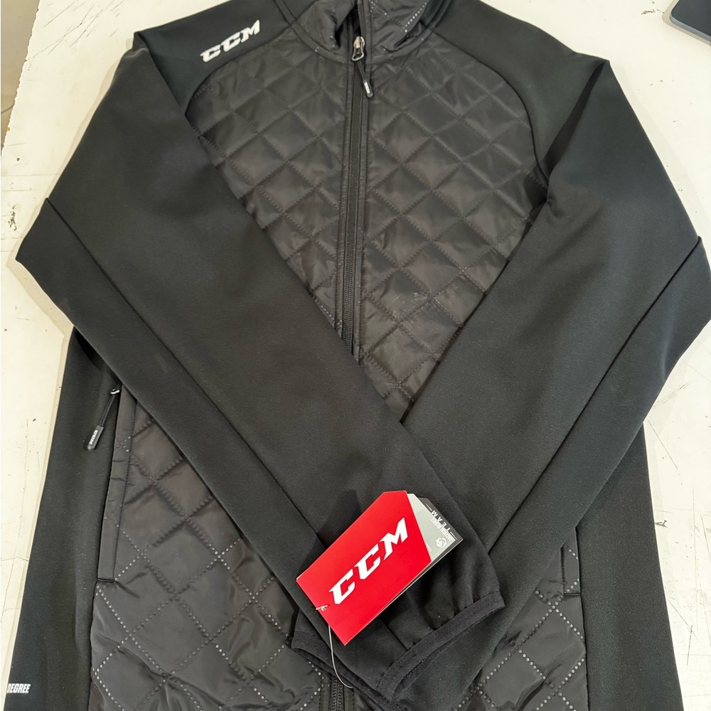 CCM Black Performance Jacket with Quilted Design
